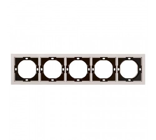 Рамка 5-местная Stekker Мия PFR00-3005-08 пудровый жемчуг 50490