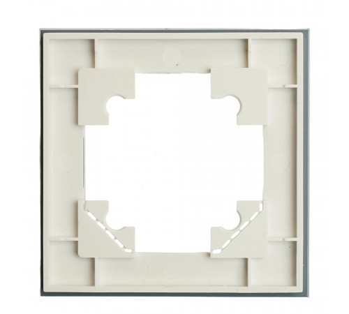 Рамка 1-местная для сенсорных механизмов, подсветки, стекло, Stekker Катрин GFR00-7001-01S 50303