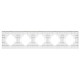 Рамка на 5 постов пластиковая Arlight FRM-PERIO-PL-5-GD 049765