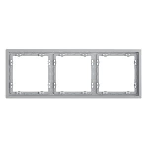 Рамка пластиковая Voltum S70 на 3 поста, (серый) VLS100316