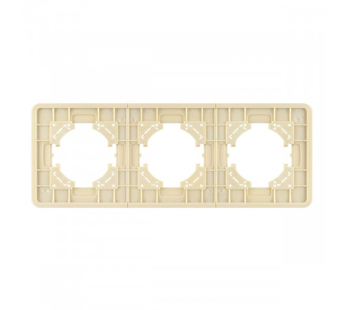 Рамка на 3 поста алюминиевая Arlight FRM-AKIRY-AL-3-GD 049730 Рамка на 3 поста алюминиевая Arlight FRM-AKIRY-AL-3-GD 049730