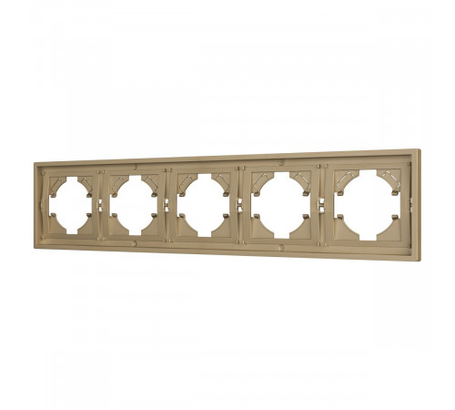 Рамка пластиковая на 5 постов Arlight FRM-TENDO-SFPL-5-GD 054658