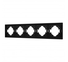 Рамка пластиковая на 5 постов Arlight FRM-TENDO-SFPL-5-BK 054657