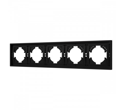 Рамка пластиковая на 5 постов Arlight FRM-TENDO-SFPL-5-BK 054657