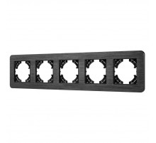Рамка на 5 постов алюминиевая Arlight FRM-AKIRY-AL-5-BK 049735