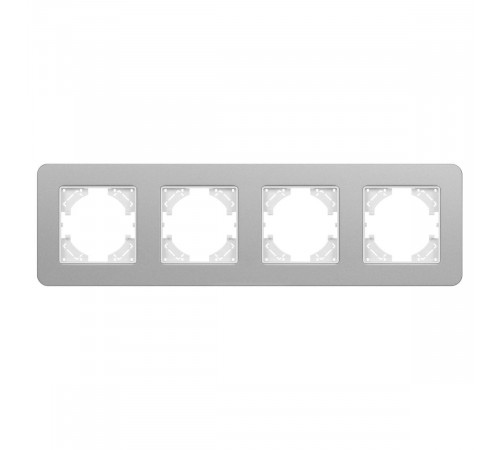 Рамка на 4 поста алюминиевая Arlight FRM-AKIRY-SFAL-4-SR 049743 Рамка на 4 поста алюминиевая Arlight FRM-AKIRY-SFAL-4-SR 049743