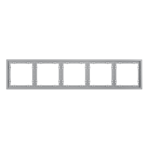 Рамка пластиковая Voltum S70 на 5 постов, (серый) VLS100516
