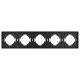 Рамка пластиковая на 5 постов Arlight FRM-TENDO-PL-5-GR 053853