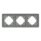 Рамка на 3 поста стеклянная Arlight FRM-OMALI-GS-3-GR 049698