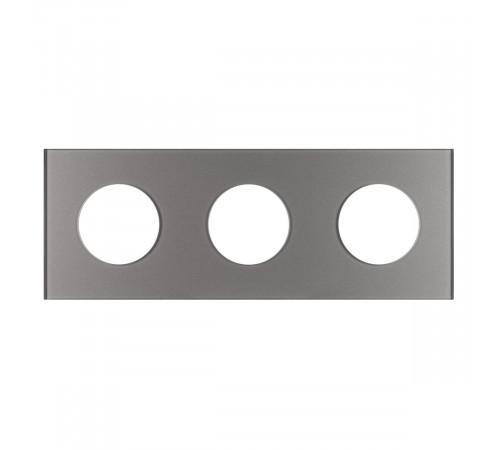 Рамка стеклянная на 3 поста Arlight FRM-GLARE-GC-3-GR 043840 Рамка стеклянная на 3 поста Arlight FRM-GLARE-GC-3-GR 043840