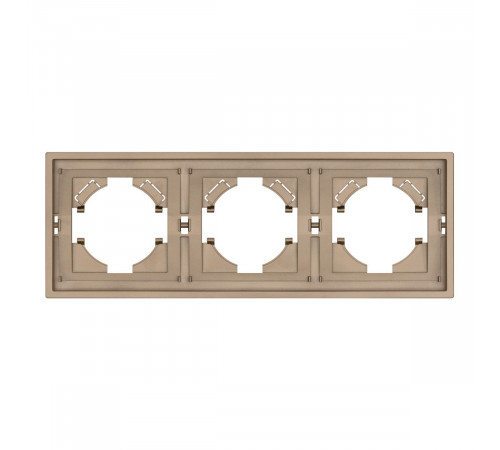 Рамка пластиковая на 3 поста Arlight FRM-TENDO-PL-3-GD 053846