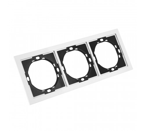 Рамка 3-местная Stekker Мия PFR00-3003-01 белая магнолия 50458