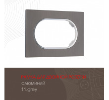 Рамка для двойной розетки Arte Milano 502.11-double.grey