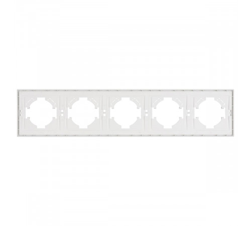 Рамка пластиковая на 5 постов Arlight FRM-TENDO-SFPL-5-WH 054660