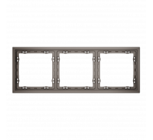 Рамка пластиковая Voltum S70 на 3 пост, (капучино) VLS100314