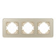 Рамка на 3 поста стеклянная Arlight FRM-OMALI-SFGS-3-GD 049715