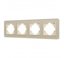 Рамка на 4 поста стеклянная Arlight FRM-OMALI-SFGS-4-GD 049719
