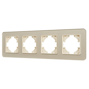 Рамка на 4 поста стеклянная Arlight FRM-OMALI-SFGS-4-GD 049719
