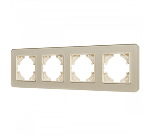 Рамка на 4 поста стеклянная Arlight FRM-OMALI-SFGS-4-GD 049719 Рамка на 4 поста стеклянная Arlight FRM-OMALI-SFGS-4-GD 049719