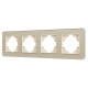 Рамка на 4 поста стеклянная Arlight FRM-OMALI-SFGS-4-GD 049719