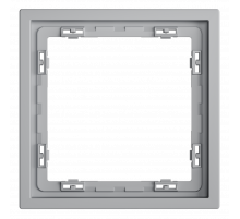 Рамка пластиковая Voltum S70 на 1 пост, (серый) VLS100116