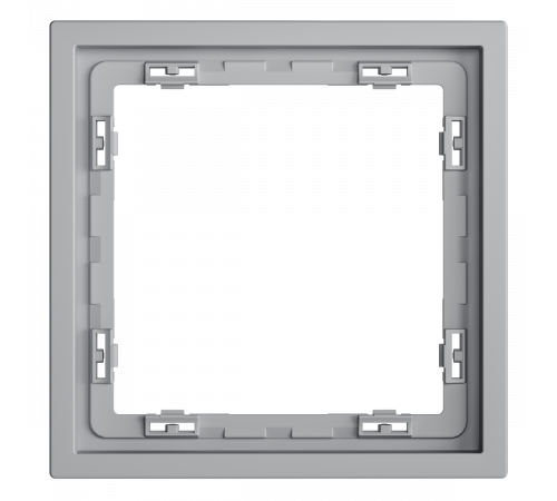 Рамка пластиковая Voltum S70 на 1 пост, (серый) VLS100116