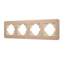 Рамка на 4 поста алюминиевая Arlight FRM-AKIRY-AL-4-GD 049733