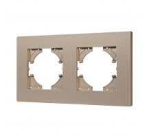 Рамка на 2 поста пластиковая Arlight FRM-PERIO-PL-2-GD 049753