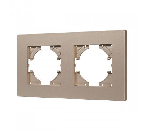 Рамка на 2 поста пластиковая Arlight FRM-PERIO-PL-2-GD 049753 Рамка на 2 поста пластиковая Arlight FRM-PERIO-PL-2-GD 049753