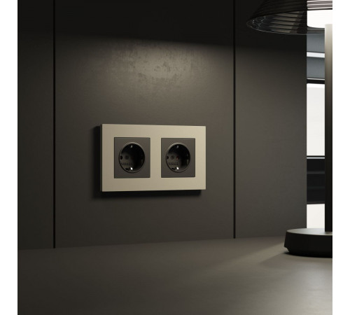 Рамка на 2 поста Werkel Slab (дымчатый софт) W0022917 4690389218415