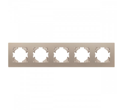 Рамка на 5 постов пластиковая Arlight FRM-PERIO-PL-5-GD 049765 Рамка на 5 постов пластиковая Arlight FRM-PERIO-PL-5-GD 049765