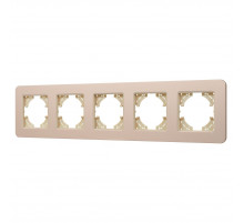 Рамка на 5 постов алюминиевая Arlight FRM-AKIRY-SFAL-5-GD 049748