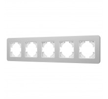 Рамка на 5 постов алюминиевая Arlight FRM-AKIRY-SFAL-5-SR 049746
