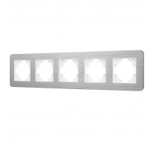 Рамка на 5 постов алюминиевая Arlight FRM-AKIRY-AL-5-SR 049734