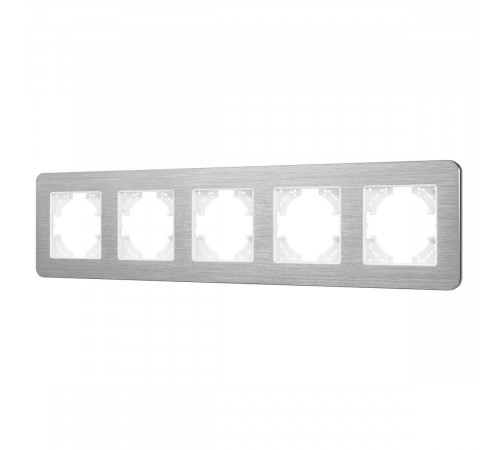 Рамка на 5 постов алюминиевая Arlight FRM-AKIRY-AL-5-SR 049734