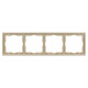 Рамка пластиковая Arlight FRM-NOBE-SFPL-4-GD 054225