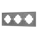 Рамка пластиковая на 3 поста Arlight FRM-TENDO-PL-3-GR 053845