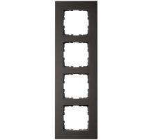 Рамка 4-постовая алюминий Brown Jasmart G1004AZ