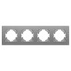 Рамка на 4 поста пластиковая Arlight FRM-PERIO-PL-4-GR 049760
