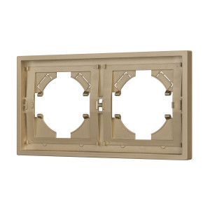 Рамка пластиковая на 2 поста Arlight FRM-TENDO-SFPL-2-GD 054647