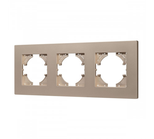 Рамка на 3 поста пластиковая Arlight FRM-PERIO-PL-3-GD 049757