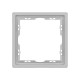 Рамка универсальная пластиковая софт-тач 1 пост никель Arlight FRM-SFPL-1-IS 059455(1)