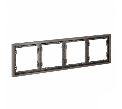 Рамка пластиковая Voltum S70 на 4 пост, (капучино) VLS100414