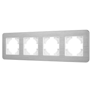 Рамка на 4 поста алюминиевая Arlight FRM-AKIRY-AL-4-SR 049731