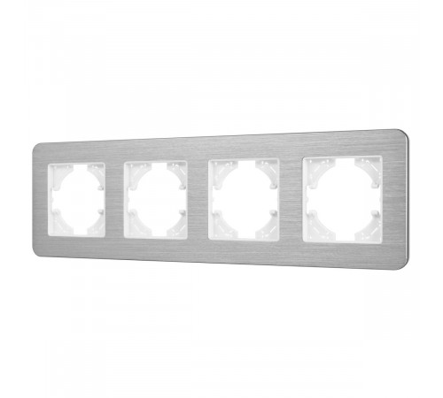 Рамка на 4 поста алюминиевая Arlight FRM-AKIRY-AL-4-SR 049731 Рамка на 4 поста алюминиевая Arlight FRM-AKIRY-AL-4-SR 049731