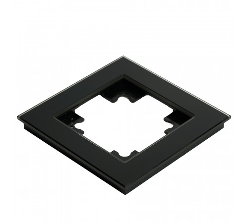 Рамка 1-местная для сенсорных механизмов, подсветки, стекло, Stekker Катрин GFR00-7001-05S  50304