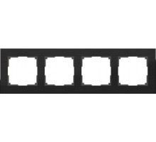 Рамка Werkel Aluminium на 4 поста алюминий черный WL11-Frame-04 4690389110474