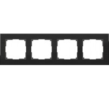 Рамка Werkel Aluminium на 4 поста алюминий черный WL11-Frame-04 4690389110474