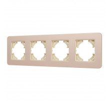 Рамка на 4 поста алюминиевая Arlight FRM-AKIRY-SFAL-4-GD 049745