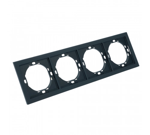 Рамка 4-местная Stekker Мия PFR00-3004-05 черный бархат 50464